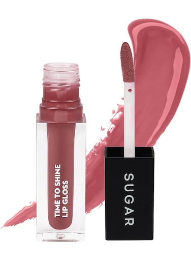 Time To Shine - Lip Gloss - 02 Velma Pinkley (Pink Nude) - 4.5 gms - High Shine Lip Gloss with Jojoba Oil