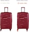 Nasher Miles Paris Hard-Sided Polypropylene Check-in Luggage 24 inch   65cm   8 Wheels Medium Trolley Bag for Travel   Suitcase (Maroon)