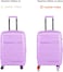 Nasher Miles Paris Hard-Sided Polypropylene Check-in Luggage 24 inch   65cm   8 Wheels Medium Trolley Bag for Travel   Suitcase (Purple)