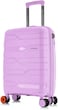 Nasher Miles Paris Hard-Sided Polypropylene Check-in Luggage 24 inch   65cm   8 Wheels Medium Trolley Bag for Travel   Suitcase (Purple)