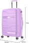 Nasher Miles Paris Hard-Sided Polypropylene Check-in Luggage 28 inch   75cm   8 Wheels Large Trolley Bag for Travel   Suitcase (Purple)