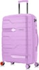 Nasher Miles Paris Hard-Sided Polypropylene Check-in Luggage 28 inch   75cm   8 Wheels Large Trolley Bag for Travel   Suitcase (Purple)