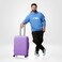 Nasher Miles Antwerp Hard-Sided Polypropylene Luggage Set of 3   55cm, 65cm &amp; 75cm   TSA Lock 8 Wheels &amp; Expander Small, Medium &amp; Large Trolley Bag for Travel   Suitcase (Pastel Purple)