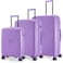 Nasher Miles Antwerp Hard-Sided Polypropylene Luggage Set of 3   55cm, 65cm &amp; 75cm   TSA Lock 8 Wheels &amp; Expander Small, Medium &amp; Large Trolley Bag for Travel   Suitcase (Pastel Purple)