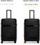 Nasher Miles Paris Hard-Sided Polypropylene Check-in Luggage 28 inch   75cm   8 Wheels Large Trolley Bag for Travel   Suitcase (Black)
