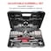 PowerMax Fitness PDS-30C (30KG) Chrome Iron Dumbbell Set, Adjustable Weights, Connecting Rod, Spin Lock Collars, Carrying Case, Home Gym Strength Training