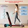 PowerMax Fitness JogPad-2 4.0HP DC Motor Motorized Touch Screen LED Dual Display Treadmill with Compact Foldable and Remote Control
