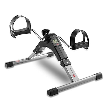 PowerMax Fitness BS-MINI Mini Cycle Pedal Exerciser With Adjustable Resistance And Digital Display - For Light Leg And Arm Exercise And Physiotherapy At Home