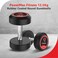 PowerMax Fitness 12.5kg Rubber Coated Round Dumbbells Pair (Set of 2) for Home Gym & Commercial Use   Durable, Floor-Friendly Free Weights   Ideal for Strength Training, Muscle Building Cardio Workout