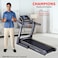 جهاز المشي الكهربائي PowerMax Fitness Tdm-96 (بقوة قصوى 4 حصان) للاستخدام المنزلي (أقصى وزن للمستخدم 110 كجم، شاشة LCD، بلوتوث للموسيقى وتطبيق الهاتف، 3 مستويات ميل يدوي)