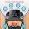 جهاز المشي الكهربائي PowerMax Fitness Tdm-96 (بقوة قصوى 4 حصان) للاستخدام المنزلي (أقصى وزن للمستخدم 110 كجم، شاشة LCD، بلوتوث للموسيقى وتطبيق الهاتف، 3 مستويات ميل يدوي)