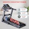 جهاز المشي الكهربائي PowerMax Fitness Tdm-96 (بقوة قصوى 4 حصان) للاستخدام المنزلي (أقصى وزن للمستخدم 110 كجم، شاشة LCD، بلوتوث للموسيقى وتطبيق الهاتف، 3 مستويات ميل يدوي)