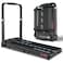 جهاز المشي الكهربائي القابل للطي PowerMax Fitness Jogpad (بقوة قصوى 4 حصان)، بمقبض وجهاز تحكم عن بعد، يتحمل حتى 120 كجم، سرعة قصوى 12 كم/ساعة، سطح جري بمقاس 1080 مم × 400 مم، تقنية بلوتوث، مكبر صوت