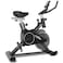 دراجة تمارين رياضية منزلية PowerMax Fitness BS-125، مزودة بعجلة دوارة 16 مم بوزن 7 كجم، يتحمل حتى 130 كجم، وشاشة LCD، وذراع تدوير ثنائي القطع، ومستشعر لمعدل ضربات القلب، وفرامل يدوية، وحامل