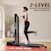 PowerMax Fitness Walkpad (3Hp Peak) Compact Motorized Treadmill For Home-Office Use With Remote Control, Max User 110Kg, Top Speed 10Km/H, 1000X400Mm Running Deck, LED Display, iPad &amp; Mobile Holder