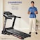 جهاز المشي المنزلي PowerMax Fitness Tda-96 ذو الميل التلقائي (قوة قصوى 4 حصان)، يتحمل حتى 110 كجم، بلوتوث، و12 برنامجًا مُعدًا مسبقًا، ومستشعرات لمعدل ضربات القلب، وقابل للطي هيدروليكيًا