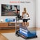 PowerMax Fitness Tdm-96B 4Hp DC Treadmill For Home, 110Kg Max User Running Machine, 14Km/Hr Top Speed, 4-Level Manual Incline, Bluetooth For App, Speaker, MP3, Foldable Cardio Machine, LED Display