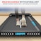 جهاز المشي PowerMax Fitness Walkpad-2 للاستخدام المنزلي، مزود بمحرك 3.0 حصان، تصميم صغير الحجم مع إمكانية تعديل الميل يدويًا، نظام امتصاص الصدمات، سعة 110 كجم، شاشة LED، جهاز تحكم عن بعد