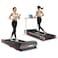 جهاز المشي PowerMax Fitness Walkpad-2 للاستخدام المنزلي، مزود بمحرك 3.0 حصان، تصميم صغير الحجم مع إمكانية تعديل الميل يدويًا، نظام امتصاص الصدمات، سعة 110 كجم، شاشة LED، جهاز تحكم عن بعد