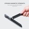 Satechi Magsafe Wallet, Vegan-Leather Magnetic Wallet for iPhone with 4 Card Slots, NFC Pass Through, Phone Stand for iPhone 16, iPhone 15, iPhone 14, iPhone 13, iPhone 12 &ndash; Black
