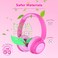 iClever Kids Headphones Wireless, 60H Play Time, 74/85 dBA Safe Volume, Bluetooth 5.4, USB C, Over Ear Kids Bluetooth Headphones with Mic AUX Cord for Travel/School
