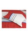 United Colors of Benetton Rainbow 210 TC Super King Bedsheet with 2 Pillow covers Maroon