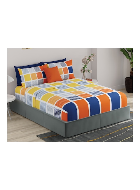 United colors of Benetton Rainbow 210 TC Fitted sheet with 2 pillow covers