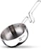 Bergner Essentials 10cm (300ml) Tri-Ply Stainless Steel Tadka Pan, Spice Tempering &amp; Seasoning Mini Frying Pan with Long Wire Handle, Smooth Surface Cookware, Induction &amp; Gas Stove Compatible