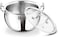 Bergner Essentials 28cm (9.5L) Tri-Ply Stainless Steel Large Rice Pot &ndash; Heavy-Duty Healthy Cooking Handi with Glass Lid for Biryani Pulao Soups Curries &ndash; Even Heating &ndash; Gas &amp; Induction Compatible
