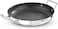Bergner 26cm Triply Stainless Steel Grill Pan with Quantanium Nonstick Coating, Low-Oil Healthy Cooking Skillet for Meat and Vegetables, Fast Even Heating Frying Pan, Gas &amp; Induction Compatible
