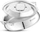 Bergner Argent Samsara 28cm (3.5L) Tri-Ply Stainless Steel Deep Cooking Pot, Cook &amp;  Serve Handi for Biryani, Rice, Curries, Pulao, Consumes Less Oil, Healthy Cooking, Induction &amp; Gas Stove Compatible