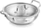 Bergner 24cm (3L) Triply Stainless Steel Stir-Fry Pan with Glass Lid, Deep Fry Pan for Healthy Cooking, Less Oil Use, Full Induction Base Wok, Even Heat Triply Cookware Kadhai, Deep Saut&eacute; Pan