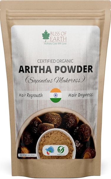 Bliss Of Earth 453gm Organic Aritha Powder, Reetha Powder For Hair