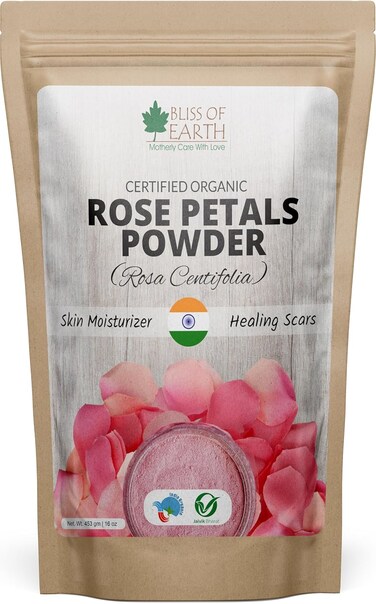 Bliss of Earth Rose Powder, Face &amp; Body Care, 453g - Skin Care Scrub Pack Powder