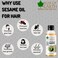 Bliss of Earth Sesame Body Oil, 100ml - Travel Size Massage Oil for Dry Skin, Scalp &amp; Hair Care