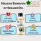 Bliss of Earth Sesame Body Oil, 100ml - Travel Size Massage Oil for Dry Skin, Scalp &amp; Hair Care