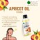Bliss Of Earth Cold Pressed Organic Apricot Oil For Skin, Unrefined &amp; Pure Apricot Oil For Hair Growth, Wildcrafted Himalayan Apricot Oil For Nails, Face, Body, Massage &amp; Deep Hydration - 100ml