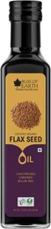 Bliss of Earth Flax Seed Body Oil, 500ml - Omega Rich Oil for Dry Skin Massage &amp; Hair Care