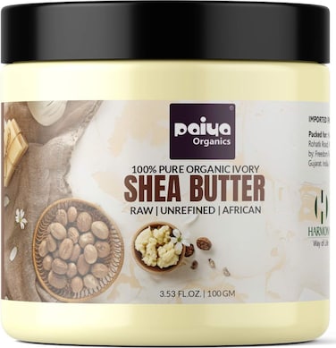 Paiya Organics Shea Butter, 100g - for Face, Body &amp; Hair Moisturizer, DIY Body Butter