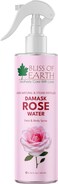 Bliss Of Earth Damask Rose Water Spray For Face &amp; Skin, 100% Pure Organic Hydrosol, Soothing Facial Toner, Natural Aromatherapy Mist For Skin and Hair Care, 200ml
