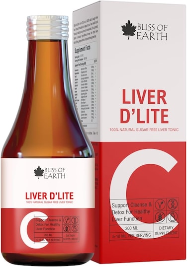Bliss of Earth Liver Dlite, 200ml - Herbal Liquid Supplement for Digestive Wellness &amp; Daily Support
