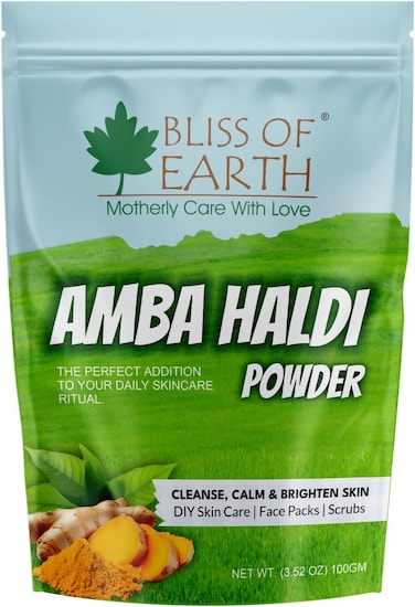 مسحوق الكركم العضوي من بليس أوف إيرث، مثالي للعناية بالبشرة، قناع للوجه، مقشر، ووصفات تجميل منزلية، يفتح لون البشرة، يقلل البقع الداكنة، ويهدئ حب الشباب، كركم عشبي نقي 100 غرام