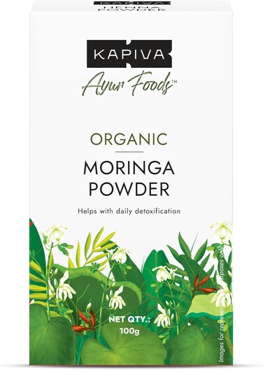 مسحوق المورينجا العضوي المعتمد من كابيفا 100 غرام (عبوة من قطعتين)