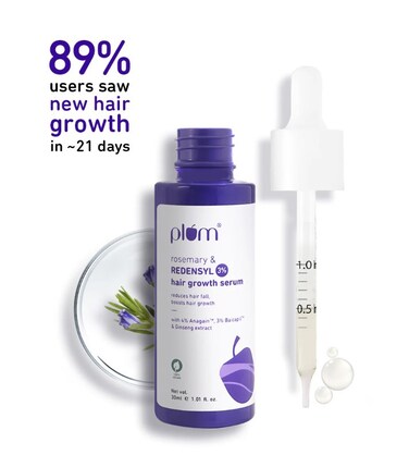 Plum Rosemary &amp; 3% Redensyl Hair Growth Serum 30ml