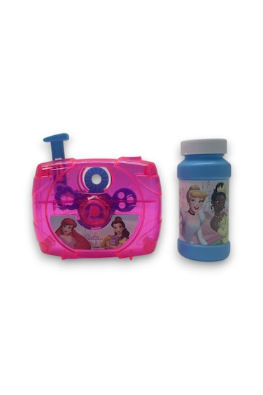 Disney Princess Bubble Machine with Bubble Solution &ndash; Outdoor Toy for Kids- Multicolor