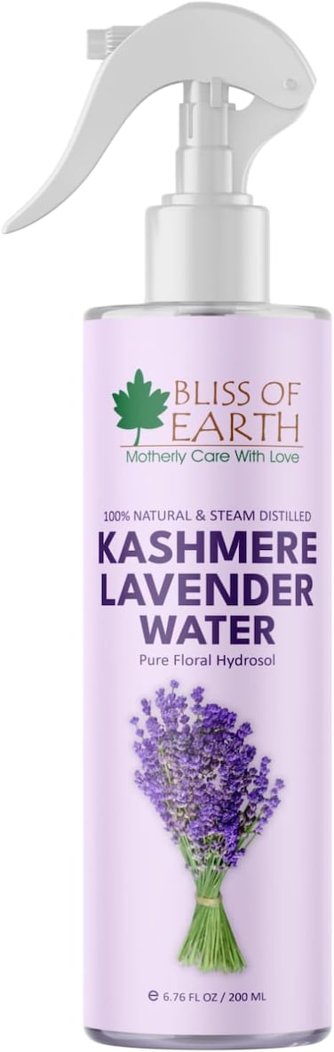 Bliss Of Earth Lavender Water (Jal) - Face Toner, Face Mist &amp; Astringent, Oil Control, Acne Control &amp; Skin Hydration, Natural Room Freshener, 200ml