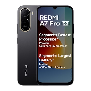 Xiaomi Redmi A7 Pro Dual Sim 4GB RAM 128GB 5G Black- Indian Version