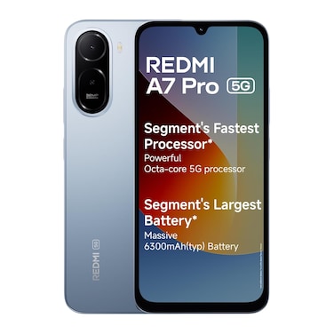 Xiaomi Redmi A7 Pro Dual Sim 4GB RAM 128GB 5G Mist Blue- Indian Version