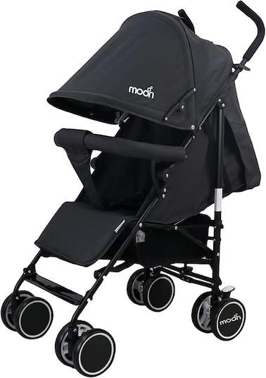 Moon Neo Plus Travel Baby Stroller &ndash; Black   Lightweight, Compact &amp; Travel-Friendly