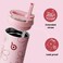 BOTTLE BOTTLE Insulated Water Bottle 24oz with Straw Lid and Handle for Sports Travel Gym Stainless Steel Water Bottles Double-Wall Vacuum Metal Leak Proof BPA-Free (Flower Frenzy)